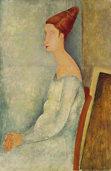 Amedeo Modigliani Portrait de Jeanne Hebuterne oil painting picture